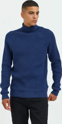 Produktbild von Blend BHPullover Herren Rollkragenpullover Strickpullover Grobstrick Pullover mit Rollkragen Rippbündchen 100% Baumwolle Regular fit