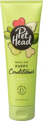Productafbeelding van Pet Head Mucky Pup Conditioner voor puppy's, 250 ml, verzorgt en kalmeert de vacht, pH-neutraal