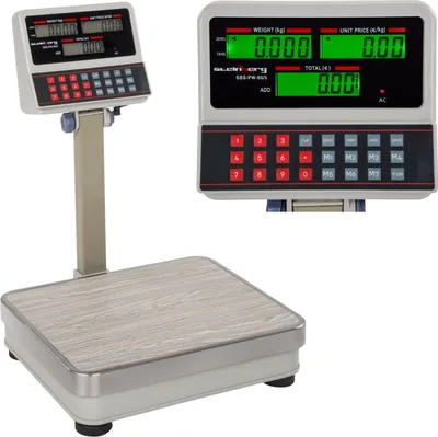 Zdjęcie produktu dla Waga Sklepowa Platformowa Sbs-Pw-60 Lcd Do 60Kg