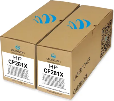 Produktbild von 2x CF281X, 81X Toner Druckertoner Patrone Schwarz kompatibel mit HP LaserJet Enterprise M605 M606 M630