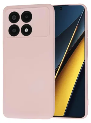 Produktbild von Techsuit Soft Flex Back Cover Hülle für Xiaomi Poco X6 Pro - Rosa Sand