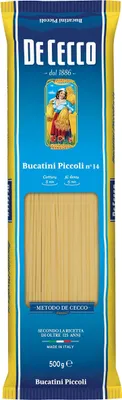 Produktbild von 10x Pasta De Cecco 100% Italienisch Bucatini Piccoli n. 14 Nudeln 500g