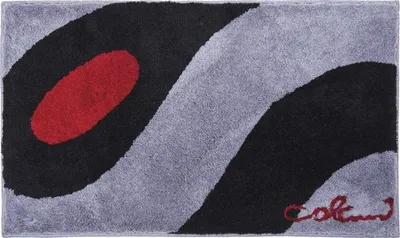 Produktbild von Grund Badteppich Colani 35 80x140 cm,  hellgrau-schwarz