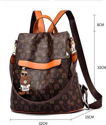 Produktbild von Unyqoos® Damen Anti-Diebstahl Rucksack & Schultertasche aus Kunstleder, leicht wasserabweisend, großer Stauraum, Rücken-Reißverschluss, verstellbare Gurte – für Schule & Alltag