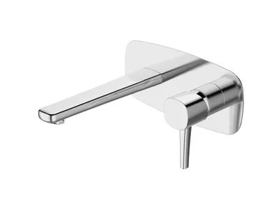 Produktbild von GranMaster Unterputz-Waschtischarmatur Chrome - Design Einhebelmischer inkl. Unterputz-Box & Click-Clack-Ablaufgarnitur, Keramikkartusche 35mm