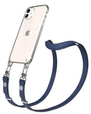 Produktbild von EAZY CASE Handykette magnetisch mit Handyhülle für Apple iPhone 11, Crossbody Handyband 1-1,90m verstellbar mit 2 Ösen in Blau