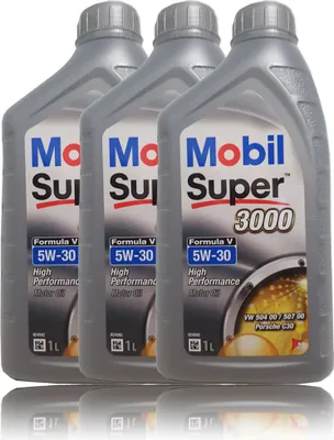 Produktbild von Mobil Super 3000 Formula V 5W-30 Longlife III 3x 1 Liter