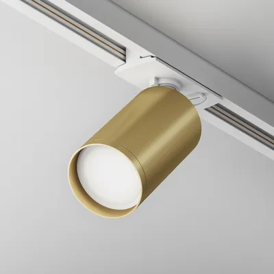 Produktbild von Maytoni  Strahler für einphasiges Stromschienensystem UNITY Focus S 1x GU10 excl. Weiß und Mattgold aus Aluminum   10W für Küche, Schlafzimmer, Wohnzimmer, Esszimmer, Lobby