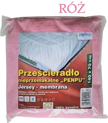 Obrázek produktu pro Voděodolné prostěradlo na dětskou postýlku Premium 70x140 cm růžové