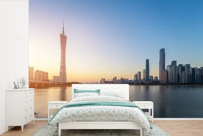 Produktbild von Fotobehang Helder blauer Himmel in Guangzhou - Breite 525 cm x Höhe 350 cm