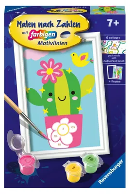 Produktbild von Ravensburger Malen nach Zahlen 23634 - Kleiner Kaktus - Kinder ab 7 Jahren