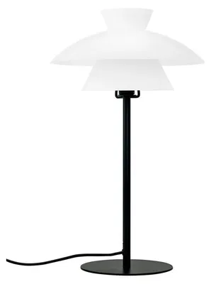 Produktbild von Tischlampe, Tischleuchte, Nachttischlampe, Schreibtischlampe, LED Leselampe, Valby Opal schwarz
