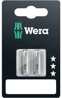 Image de Embout Wera Torx 40 longueur 25mm 1 / 4 pouce 6 pans C6,3 dur carte avec 2 pces 867 / 1 Z SB - 5073317001