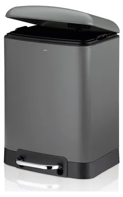 Obrázok produktu pre KELA Kosmetikeimer Davino silent close 6l 22,5x20,5cm H:32,5cm Edelstahl grau