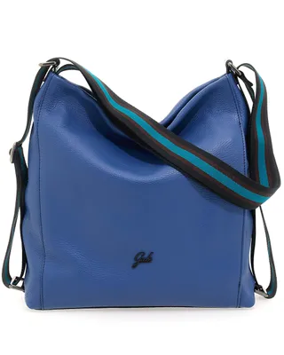 Produktbild von Gabs Leder Schultertasche Rucksack Aissa TG Bull Black Shoulder Bag Lagoon blau
