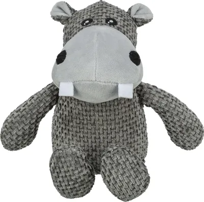 Produktbild von TRIXIE Hundespielzeug Nilpferd aus Plüsch, Geräuschlos - diverse - 31 cm
