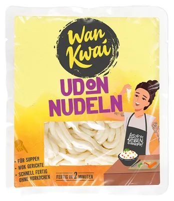 Zdjęcie produktu dla Makaron Wan Kwai Udon do optymalnych dań z woka i zup Wegański 250g