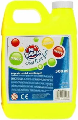 Zdjęcie produktu dla Płyn do baniek mydlanych 500 ml Wydajne bańki mydlane duże