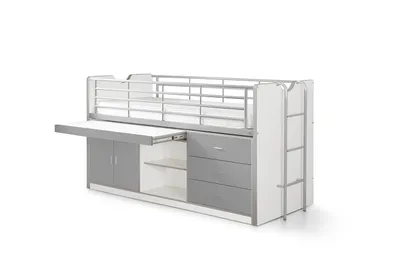 Produktbild von Hochbett Bonny, Weiß / Silbergrau