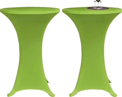 Obrázok produktu pre vidaXL Napínacie obaly na stôl 4 ks 60 cm zelené