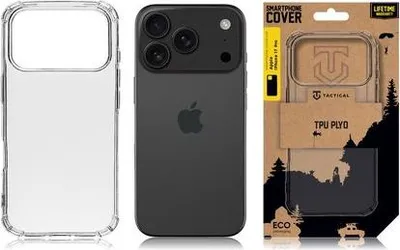 Zdjęcie produktu dla Pokrowiec taktyczny TPU Plyo Cover iPhone 17 Pro przezroczysty