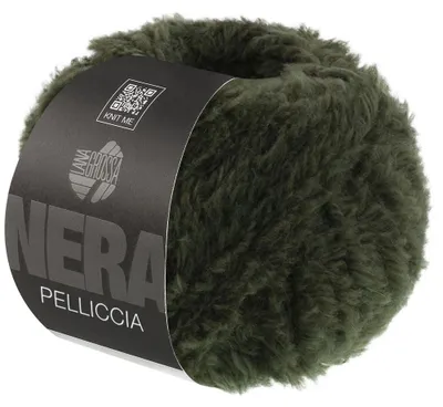 Produktbild von Lana Grossa PELLICCIA (NERA) 50 g Pelzeffektgarn aus Baby Alpaka & Merino extrafine Farbe 011 - Waldgrün