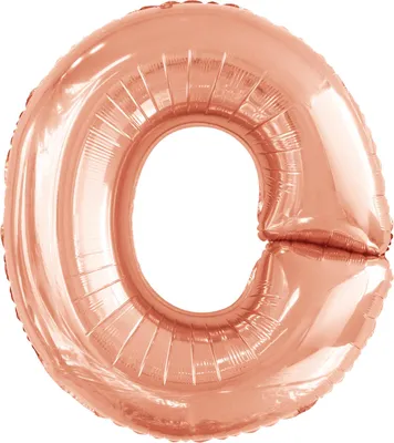 Obrázok produktu pre Fóliový balón písmeno O ružové zlato - 88 cm