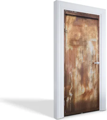 Produktbild von Türfolien Design Selbstklebende Wandsticker Türtapeten - Rostige Oberfläche - 95 x 205 cm