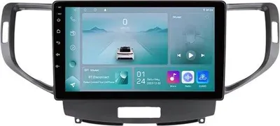 Obrázek produktu pro Autorádio s Bluetooth a CarPlay pro Honda Accord 8 (2008–2012) – Kompatibilní s Apple a Android – Stereo systém – Navigační systém – 1 GB RAM, 32 GB paměti – 9palcový displej