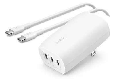 Produktbild von Belkin WCC002VFWH Ladegerät für Mobilgeräte Laptop, Smartphone, Tablette Weiß AC Schnellladung Drinnen