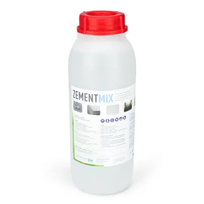 Produktbild von Zementmix - Betondichtmittel für WU Beton - flüssigkeitsdichten Beton - Frostschutz & wasserdichten Mörtel Für den Innen- und Außeneinsatz - 1 Liter