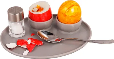 Produktbild von Axis Line Frühstücksei Eierhalter für 2 Eier mit Tablett - Sommeraktion