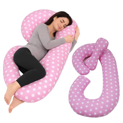 Produktbild von ODOL-PLUSZ C-förmiges Schwangerschaftskissen Ergonomisches Stillkissen & Seitenschläferkissen 120 cm Pregnancy Pillow Body Pillow
