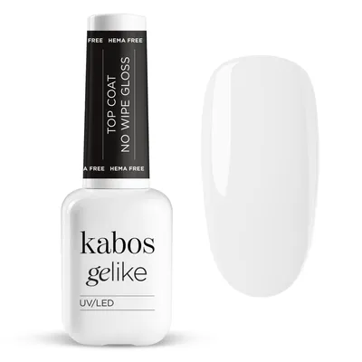 Produktbild von Kabos Gelike Hybrid Top Coat No Wipe Gloss 10ml | Überlack Glänzend