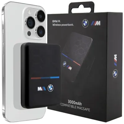 Produktbild von Induktions Powerbank Bmw M Collection Magsafe 15W 5000Mah + Kabel - Schwarz