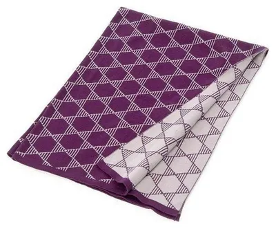 Immagine prodotto di Coperta Smallstuff a maglia stelle 70 x 100 cm melanzana