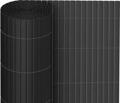 Produktbild von Jopassy PVC Sichtschutzmatte Sichtschutzzaun Balkonsichtschutz Windschutz Sichtschutz für Zaun Balkon grau 90 x 800 cm
