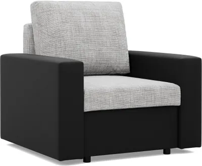 Produktbild von Loungesessel für das Wohnzimmer LUNA, Grau + Schwarz