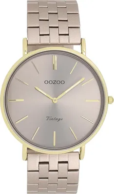 Image de Montre Oozoo taupe marron métal Vintage Series Femme Montre à quartz analogique UOC20404