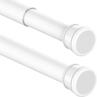 Produktbild von Famanu Duschvorhangstange ausziehbar, 185-250 cm, weiß (Durchmesser 25 mm)