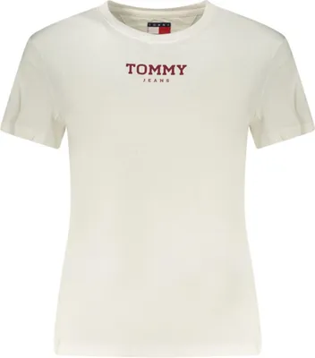 Image de T-shirt blanc pour femme avec logo, en Coton | Manches courtes