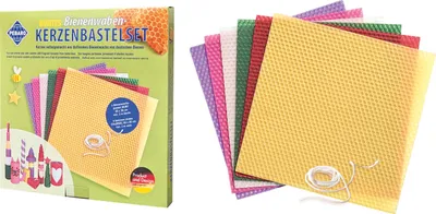 Image de Pebaro Set de bricolage de bougies en nid d'abeille COULEUR, 6 couleurs, SET DE CIRE 3