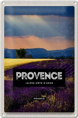 Produktbild von Blechschild Reise 20x30cm Provence alpes cote d'azur