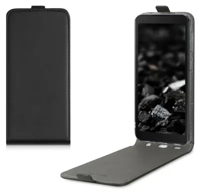 Produktbild von kwmobile Schutzhülle kompatibel mit Samsung Galaxy Xcover 5 - Hülle Handy - Flip Case Handyhülle Schwarz