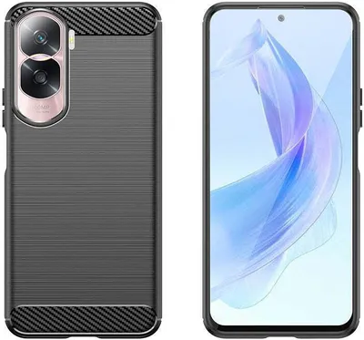 Immagine prodotto di Custodia in carbonio Etui Silikonowe per Honor 90 Lite - Czarne