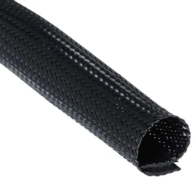 Image de helos Goulotte flexible avec fermeture velcro, 2 m, Ø 51 mm, noire, en vrac