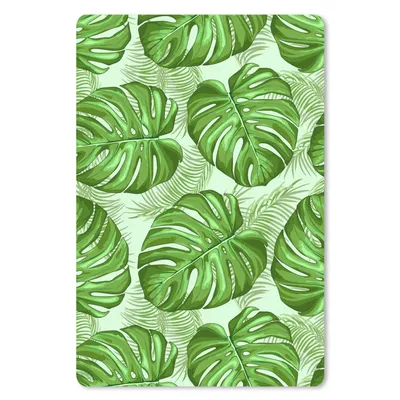Produktbild von MuchoWow® Mauspad Mousepad Monstera - Palmenblatt - Muster 18x27 cm - Mousepads - Maus Mat - Pad - Mausunterlage