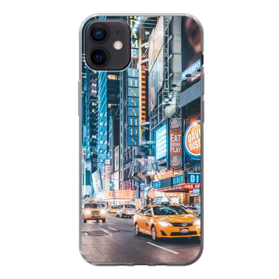 Produktbild von MuchoWow® Handyhülle Schutzhülle Hülle für iPhone 12 mini New York bei Nacht Silikon Softcase Handy Hülle - Bild