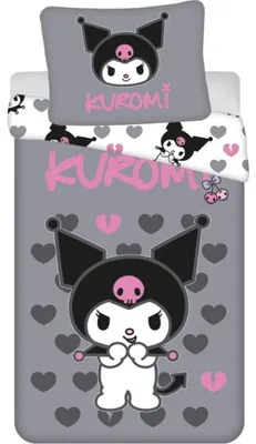 Produktbild von Kuromi Bettwäschebezug 140×200cm, 70×90 cm