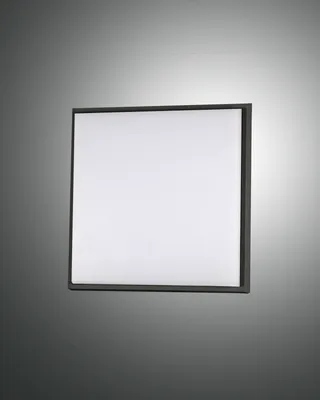 Produktbild von Fabas Luce LED Außen-Deckenleuchte Desdy 180x50mm 10W Warmweiß IP54 Schwarz